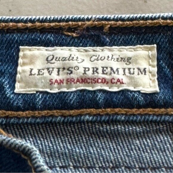 Levi's Premium Wedgie Straight Cropped denim jeansSize 26 - Picture 6 of 9